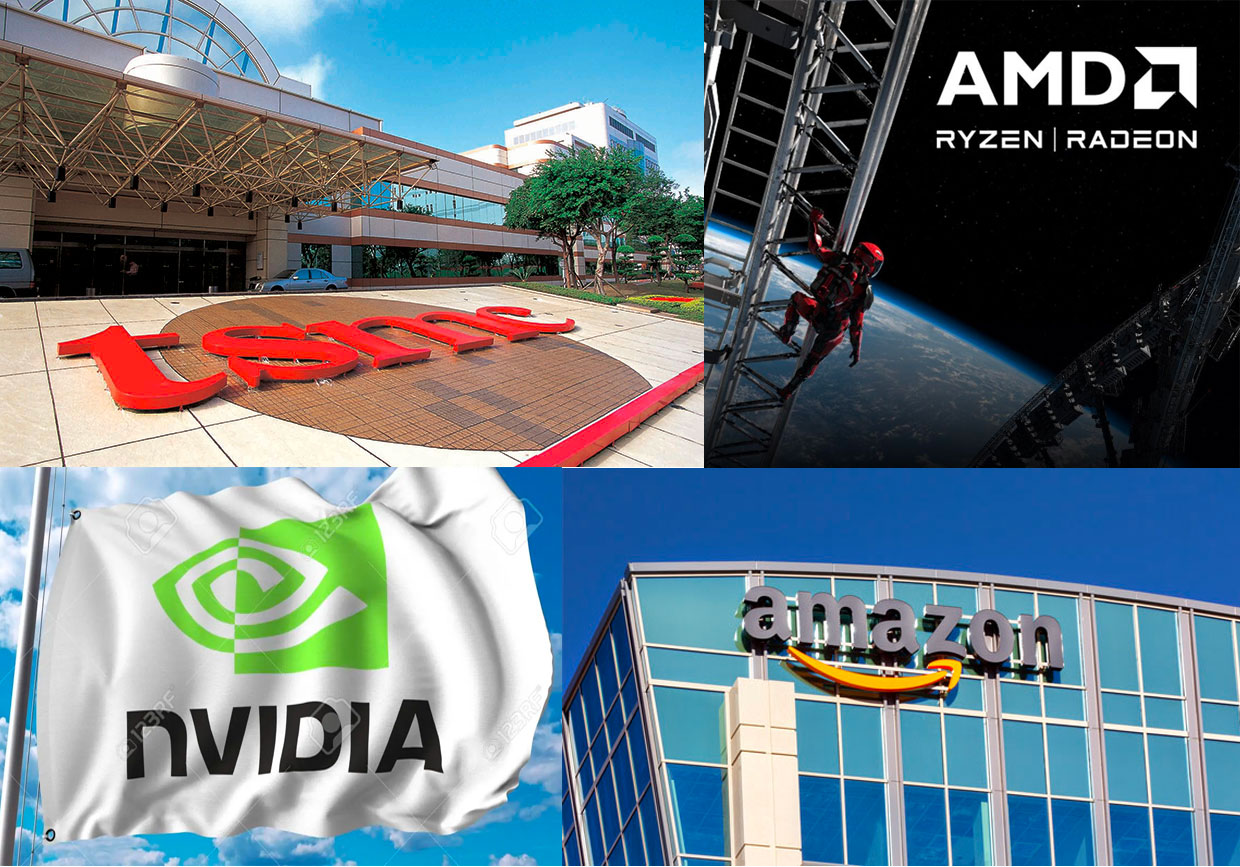 解釋買入美股Nvidia (NVDA)、AMD (AMD)及Taiwan Semiconductor Manufacturing Company Limited (TSM)及賣出Amazon (AMZN)的原因，並分享我的看法。